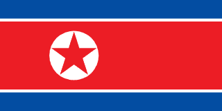 Bandera de Corea del Norte