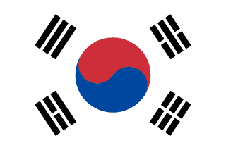Bandera de Corea del Sur