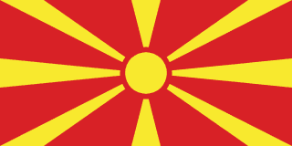 Bandera de Macedonia del Norte